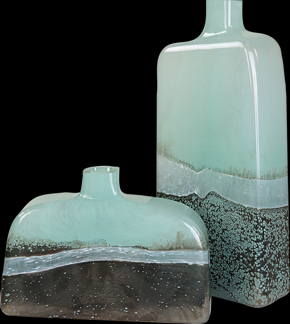 Kenci Blue Vase, Set of 2 - Thumbnail - Image 1