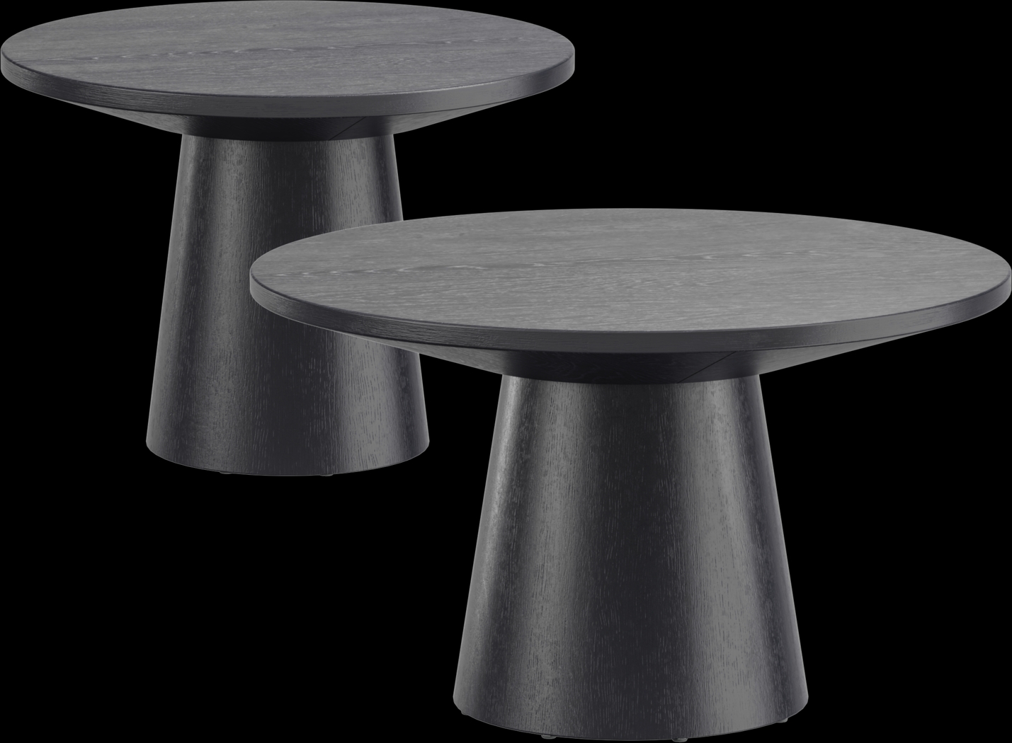 Kendall Black 2 Pc Table Set - Thumbnail - Image 1