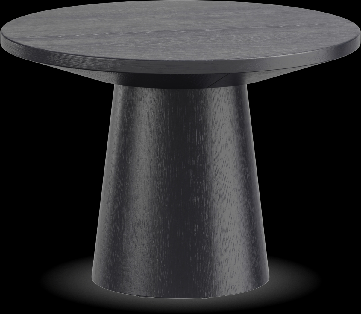 Kendall Black 22" Round Cocktail Table - Thumbnail - Image 1