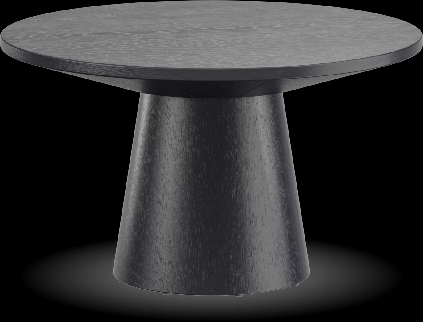 Kendall Black 29" Round Cocktail Table - Thumbnail - Image 1