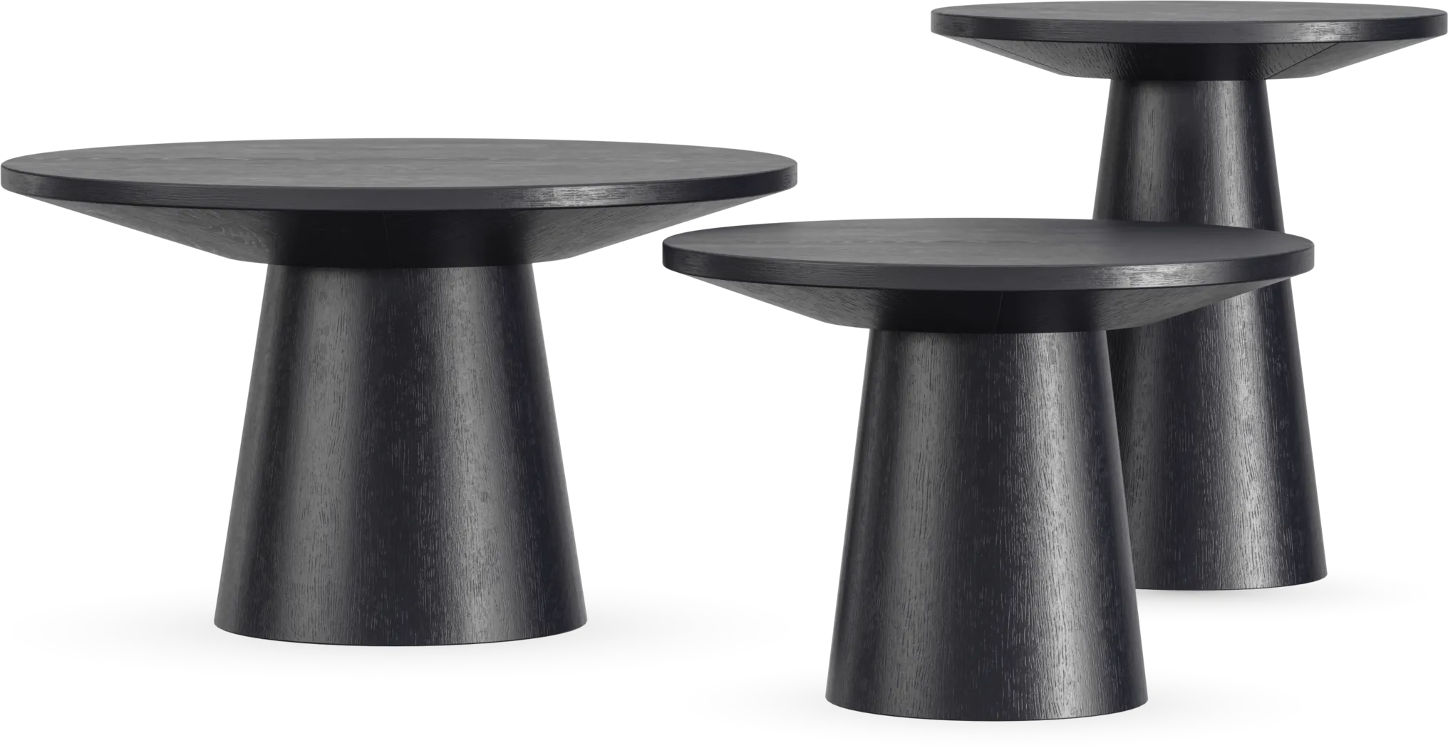 Kendall Black 3 Pc Table Set - Thumbnail - Image 1