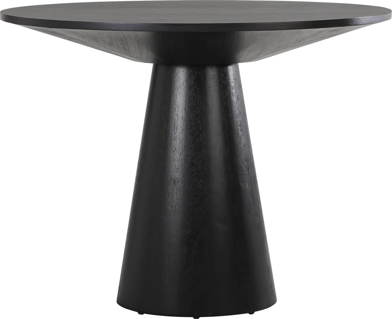 Kendall Black 3 Pc 48" Round Counter Height Dining Room with Gray Stools - Thumbnail - Image 2