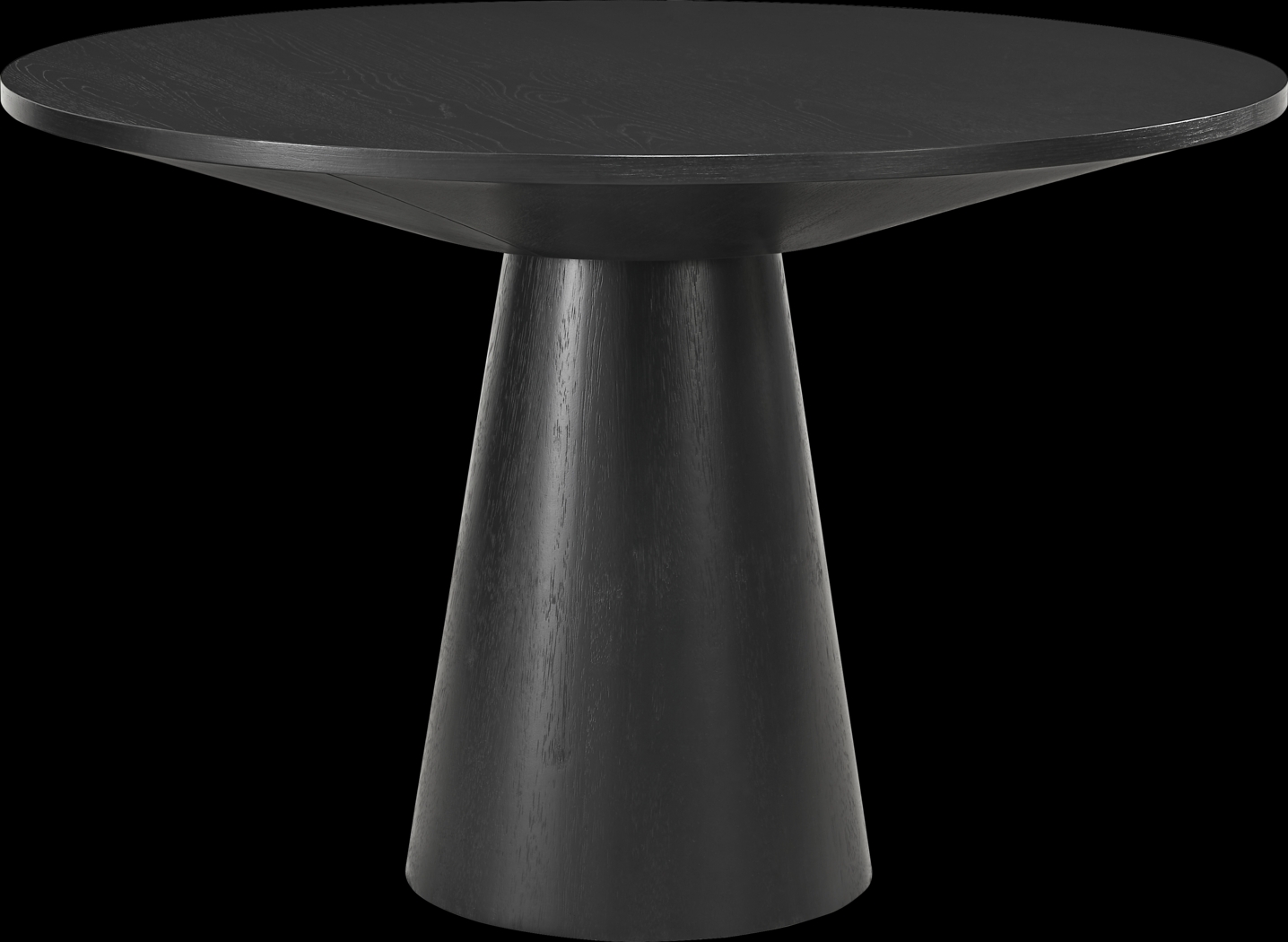 Kendall Black 5 Pc 48" Round Dining Room with Sage Cascade Park Arm Chairs - Thumbnail - Image 2