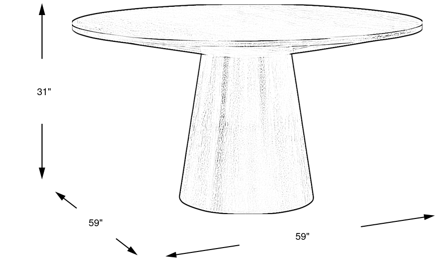 Dimension Image. Please refer to the Dimension Tab on this page for dimension details.