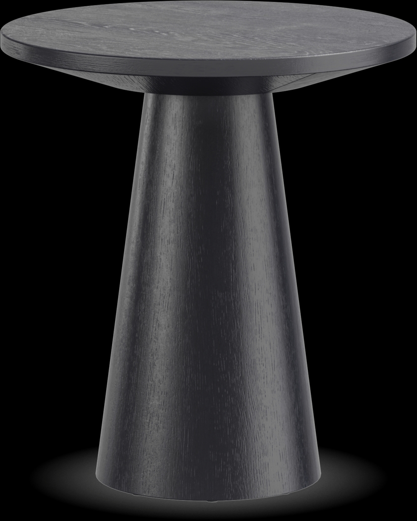 Kendall Black Round End Table - Thumbnail - Image 2