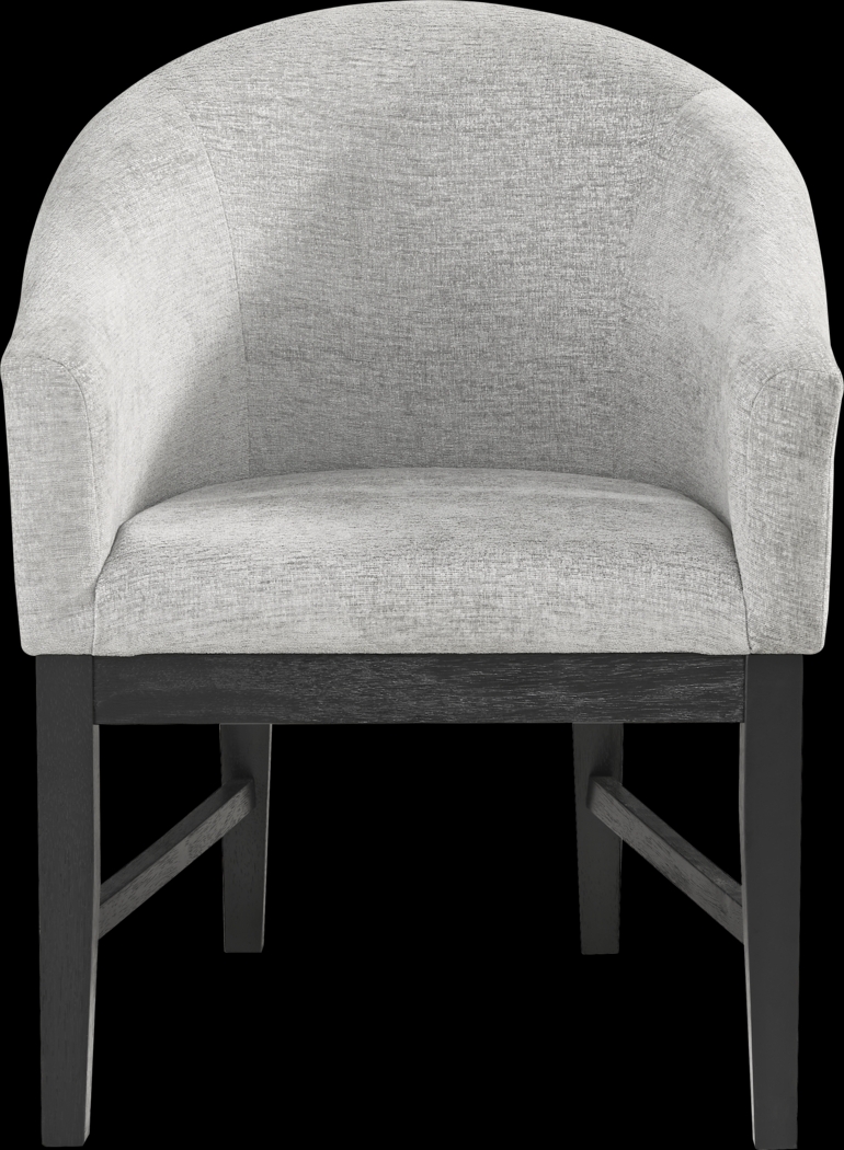 Kendall Black 5 Pc 48" Round Dining Room with Gray Arm Chairs - Thumbnail - Image 4