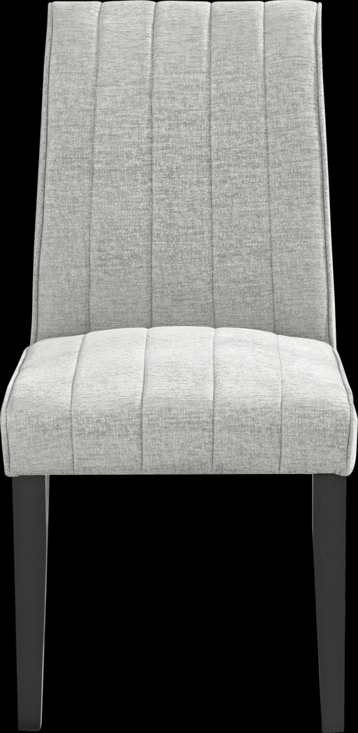 Kendall Black 5 Pc 48" Round Dining Room with Gray Side Chairs - Thumbnail - Image 4