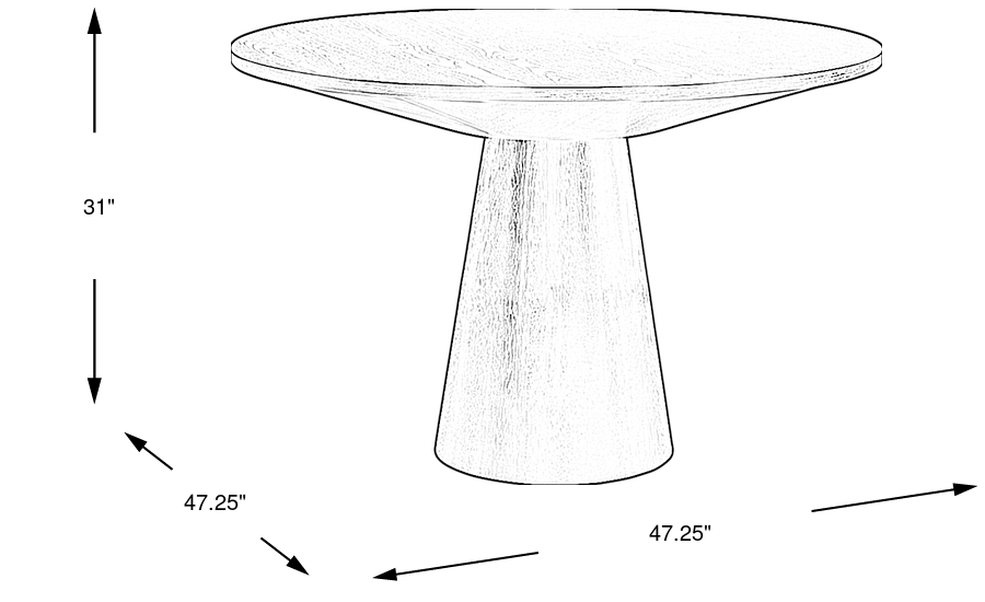 Dimension Image. Please refer to the Dimension Tab on this page for dimension details.