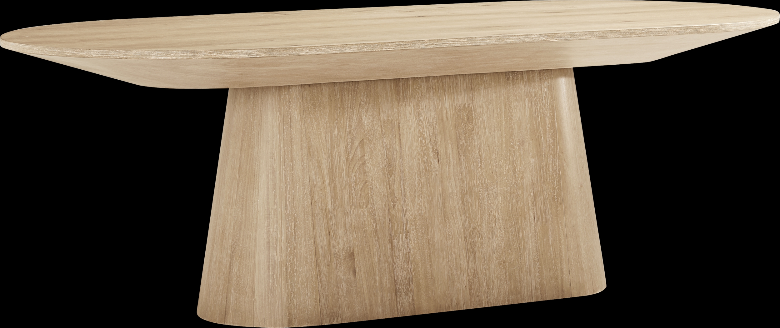 Kendall Natural 5 Pc Oval Dining Room with White Side Chairs - Thumbnail - Image 2