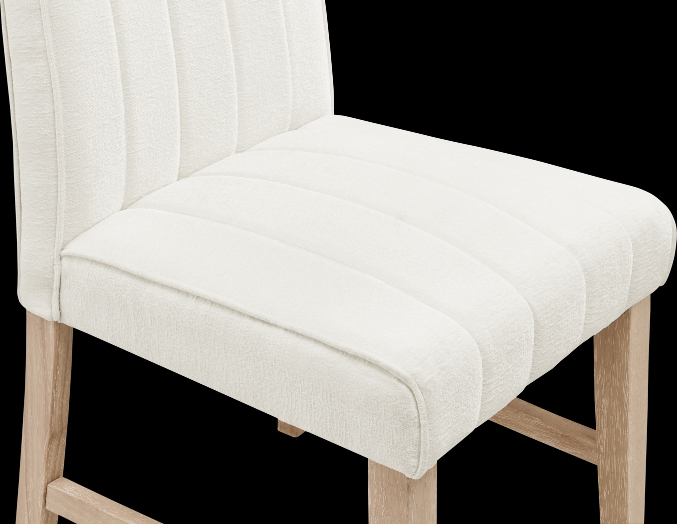 Kendall Natural 5 Pc 59" Round Dining Room with White Side Chairs - Thumbnail - Image 5