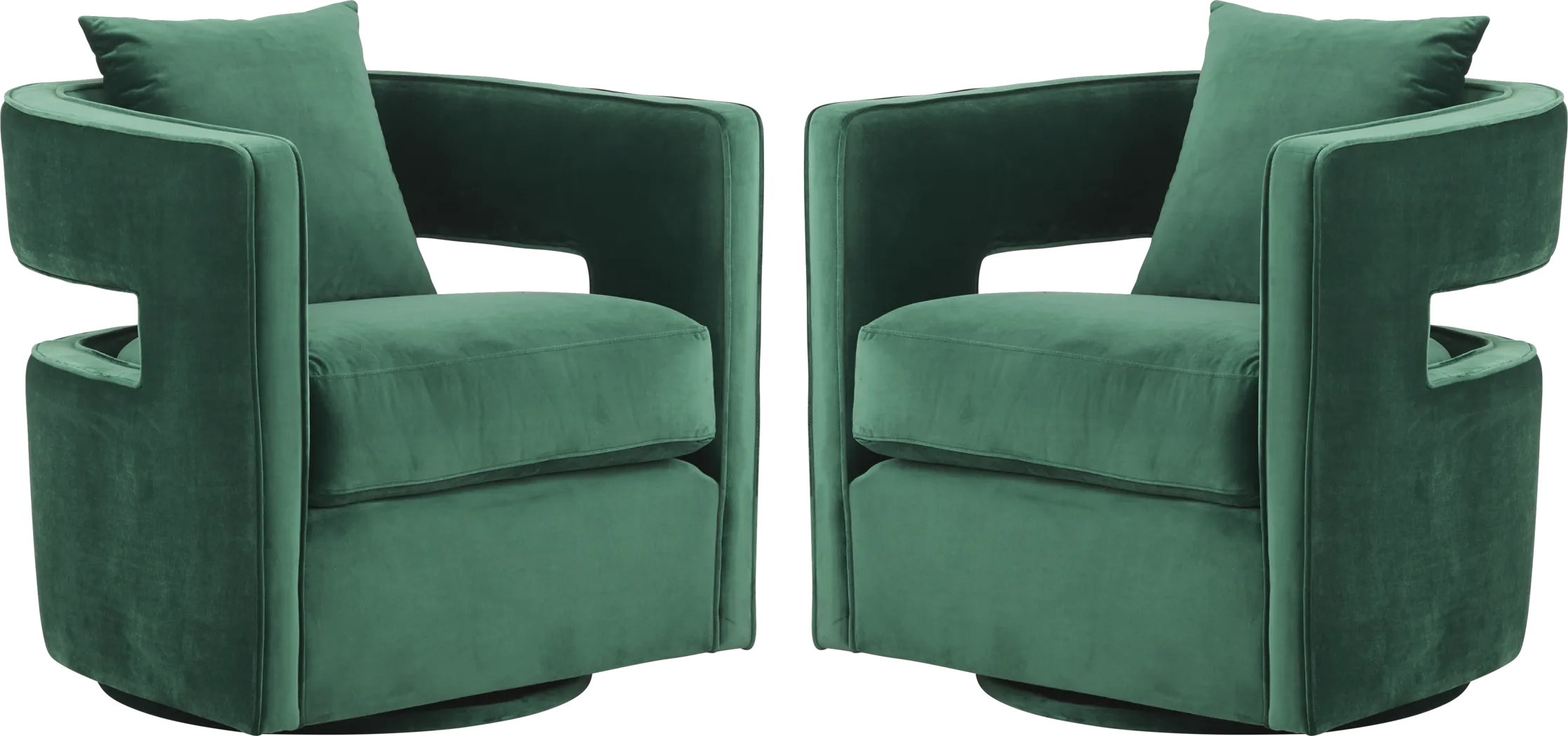 Kennedy Forest Swivel Chair (Set of 2) - Thumbnail - Image 1