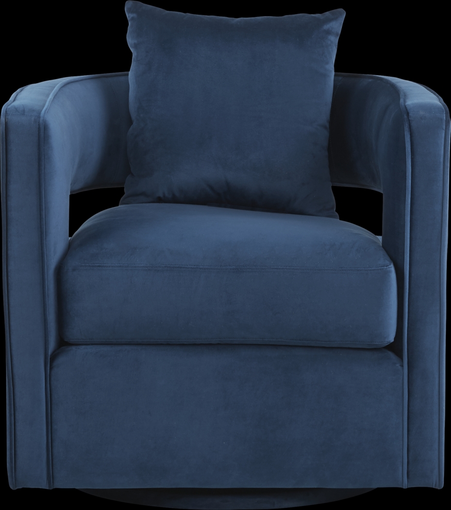 Kennedy Navy Swivel Chair - Thumbnail - Image 2
