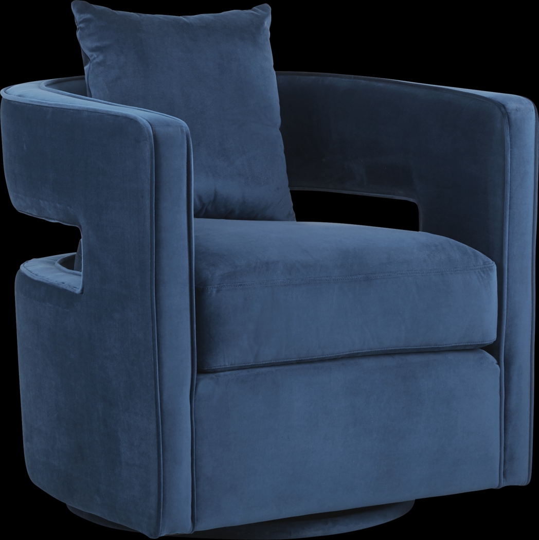 Kennedy Navy Swivel Chair - Thumbnail - Image 1