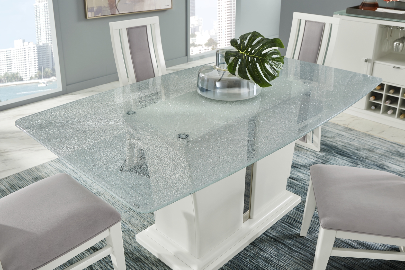 Kennedy Park White 5 Pc Dining Room - Thumbnail - Image 4