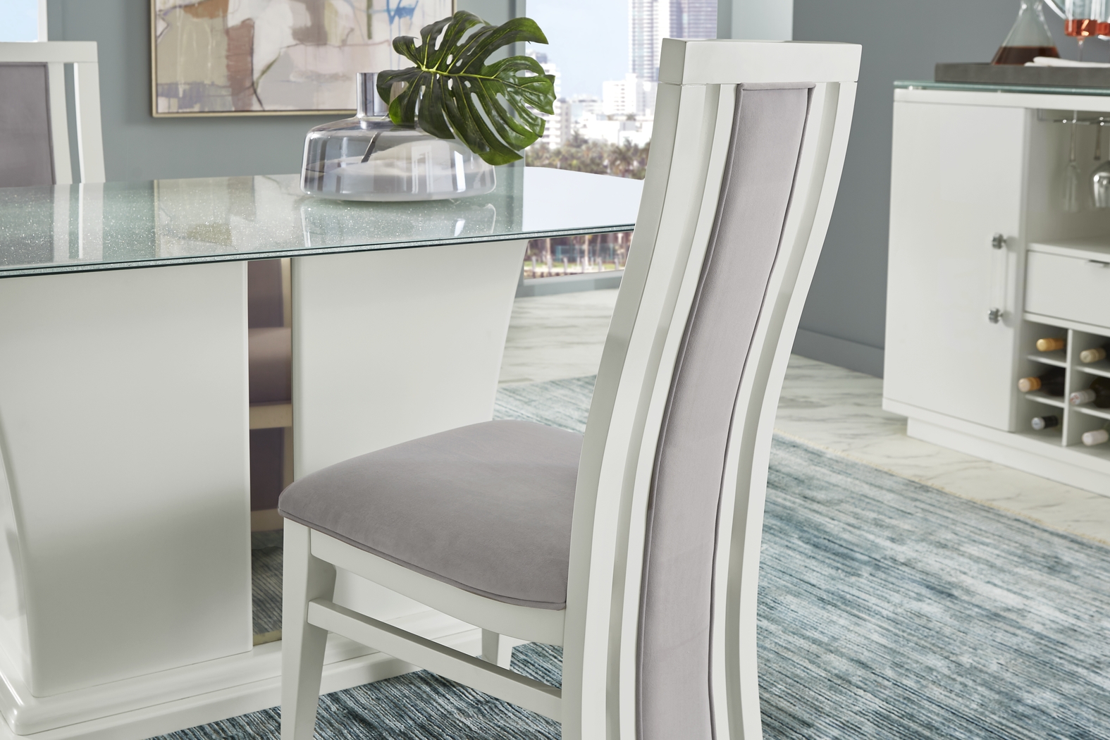 Kennedy Park White Side Chair - Thumbnail - Image 4