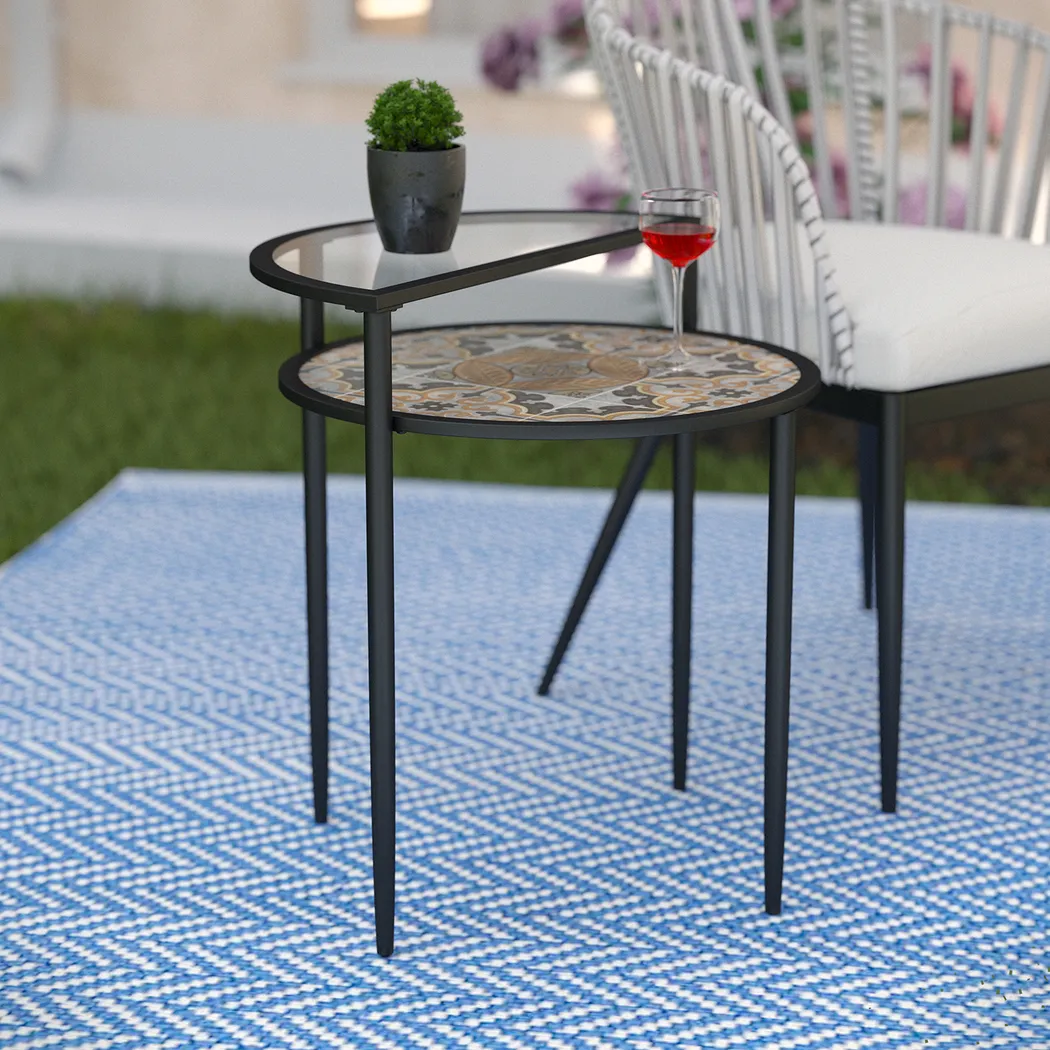 Outdoor Kennilworth Black Accent Table - Image 5
