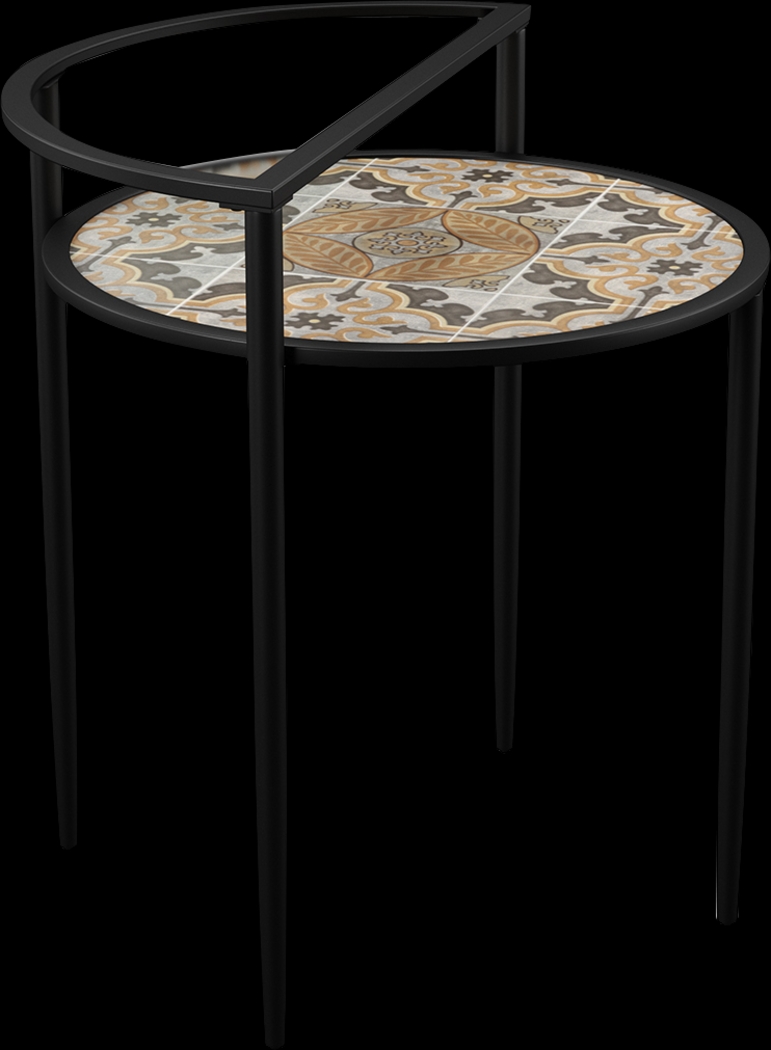 Outdoor Kennilworth Black Accent Table - Thumbnail - Image 1