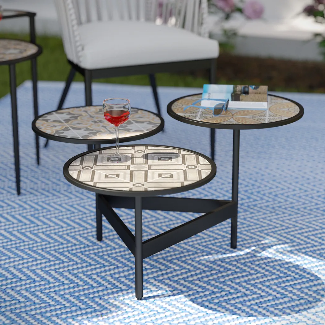 Outdoor Kennilworth Black Cocktail Table - Image 5