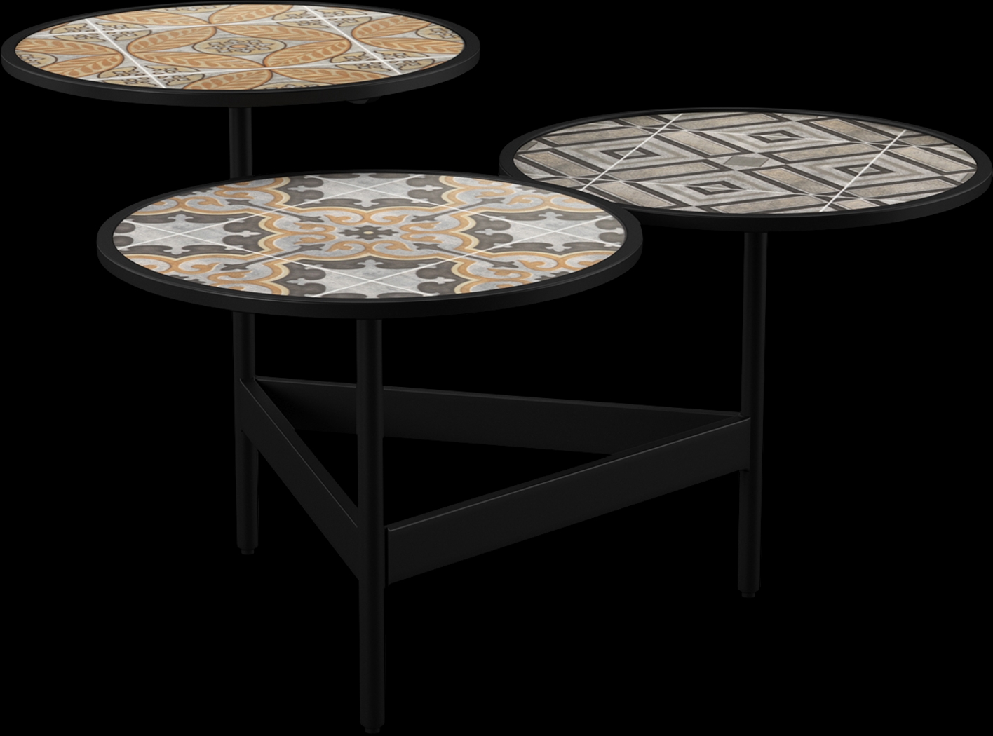 Outdoor Kennilworth Black Cocktail Table - Thumbnail - Image 1