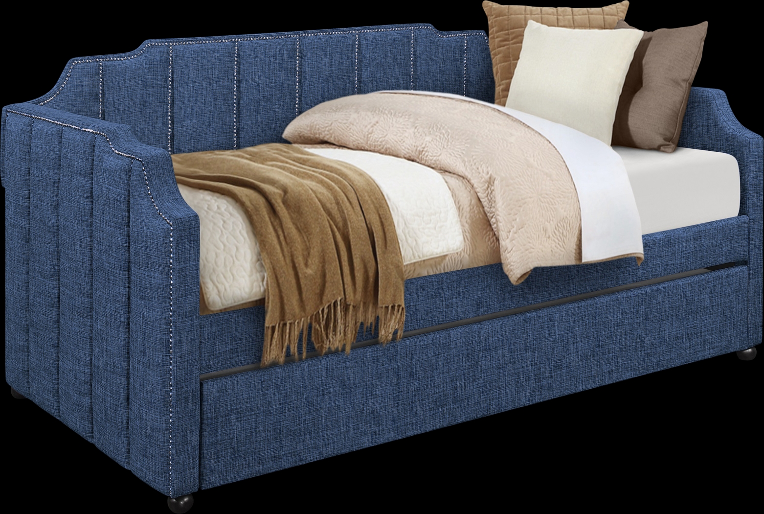Kennis Blue Daybed with Trundle - Thumbnail - Image 2