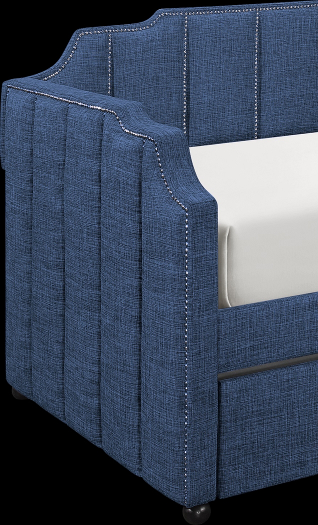 Kennis Blue Daybed with Trundle - Thumbnail - Image 4