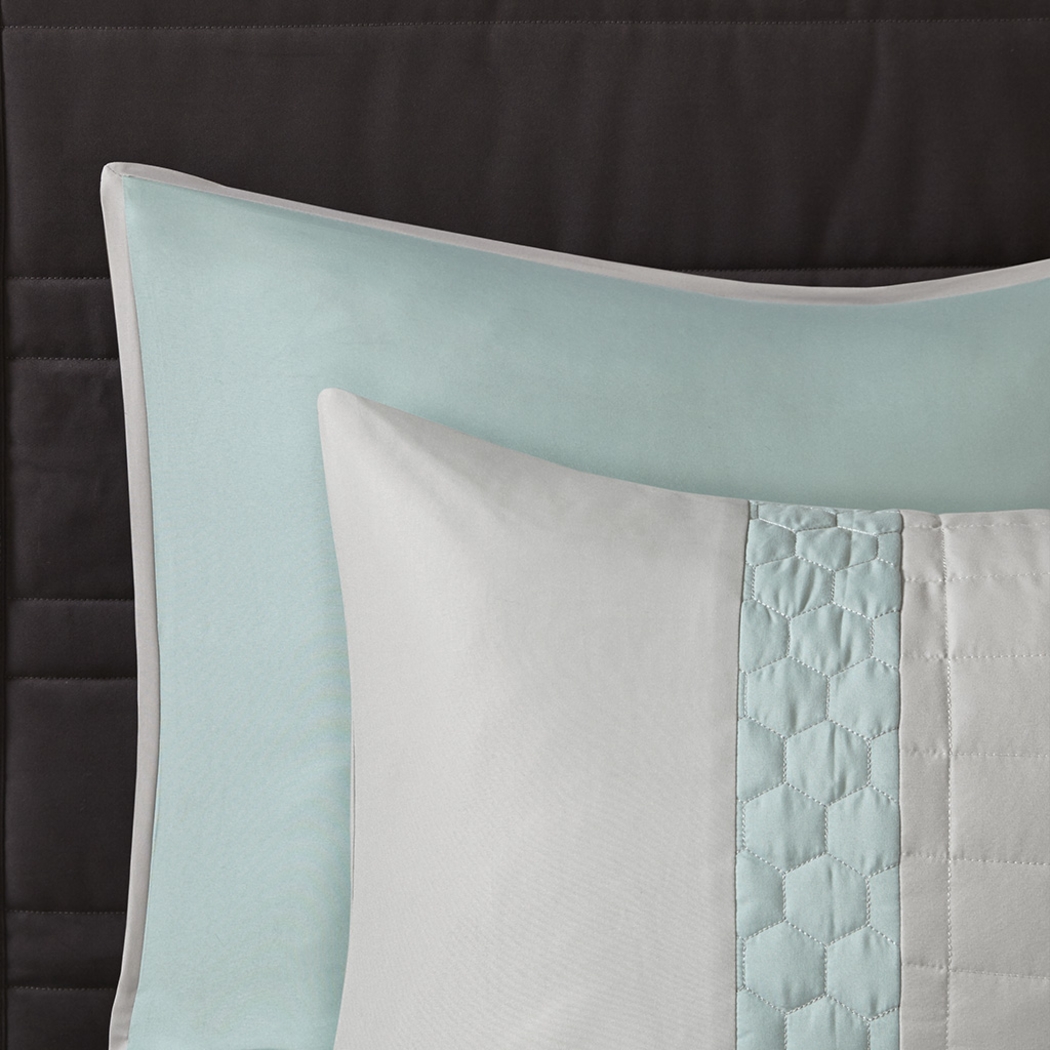 Kennuth Seafoam 8 Pc Queen Comforter Set - Thumbnail - Image 5