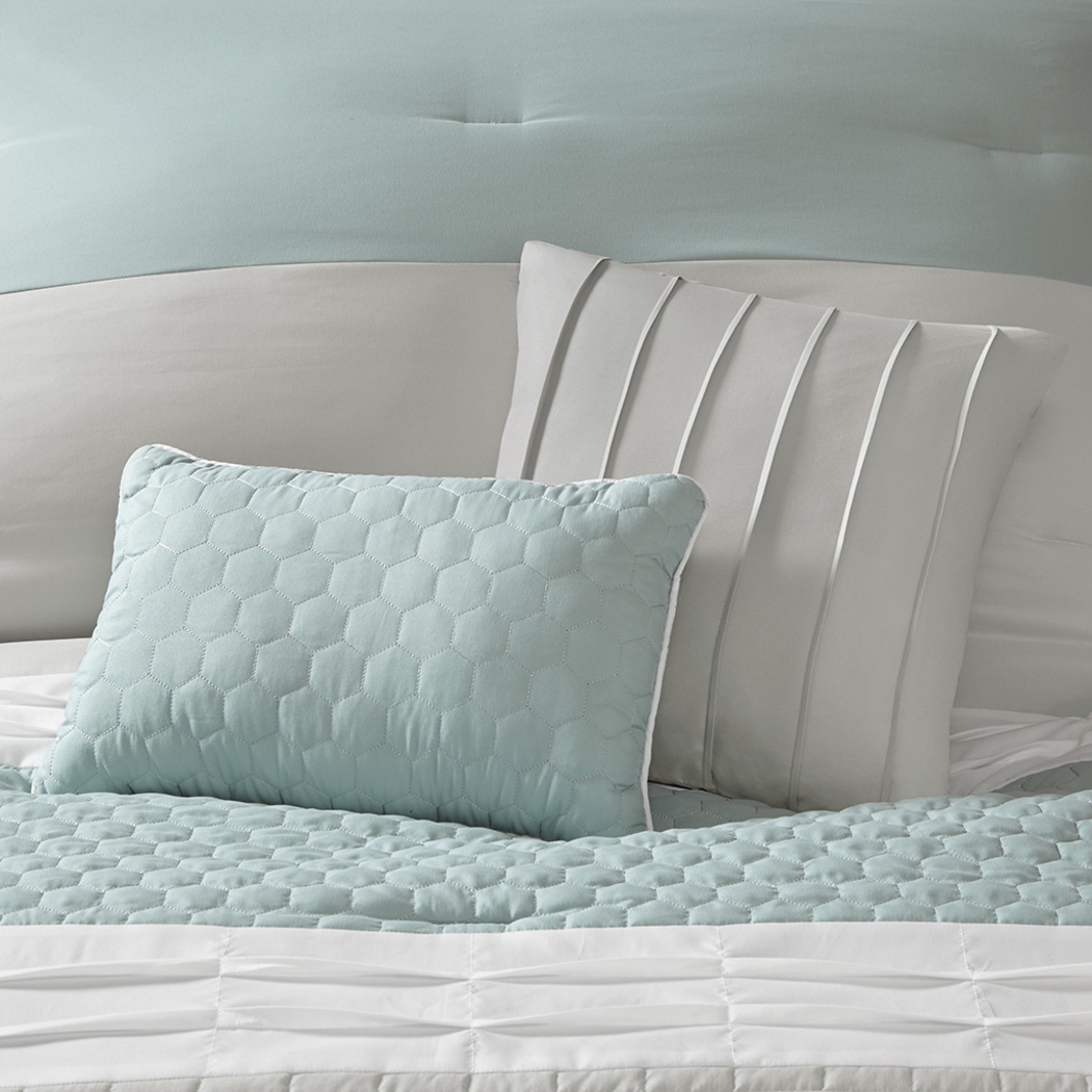 Kennuth Seafoam 8 Pc Queen Comforter Set - Thumbnail - Image 7