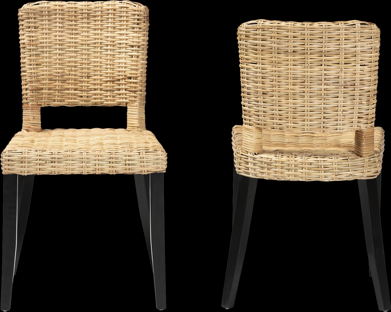 Kenoza Brown Side Chair, Set of 2 - Thumbnail - Image 4