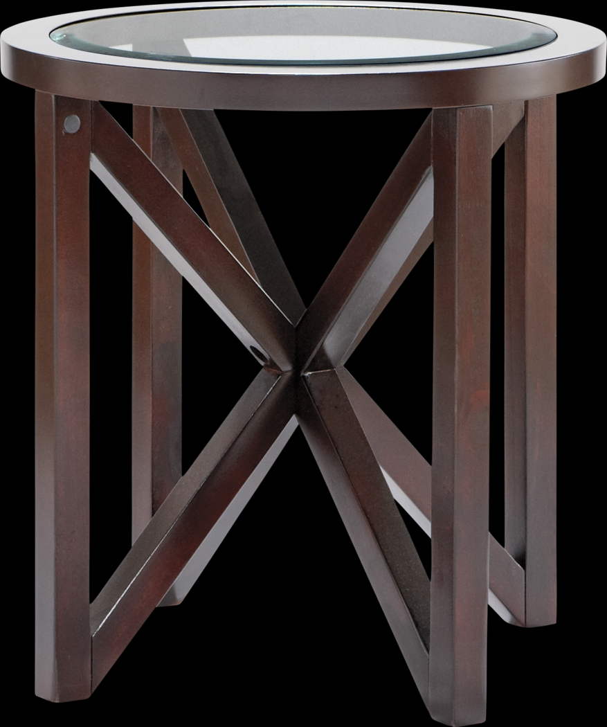 Kenshaw II Espresso End Table - Thumbnail - Image 1