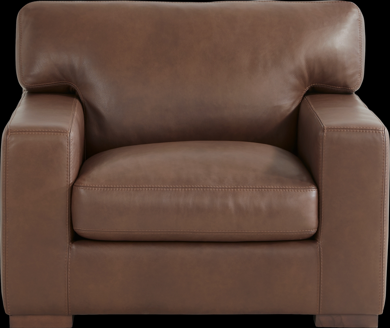 Kensington Coffee Leather Chair - Thumbnail - Image 2