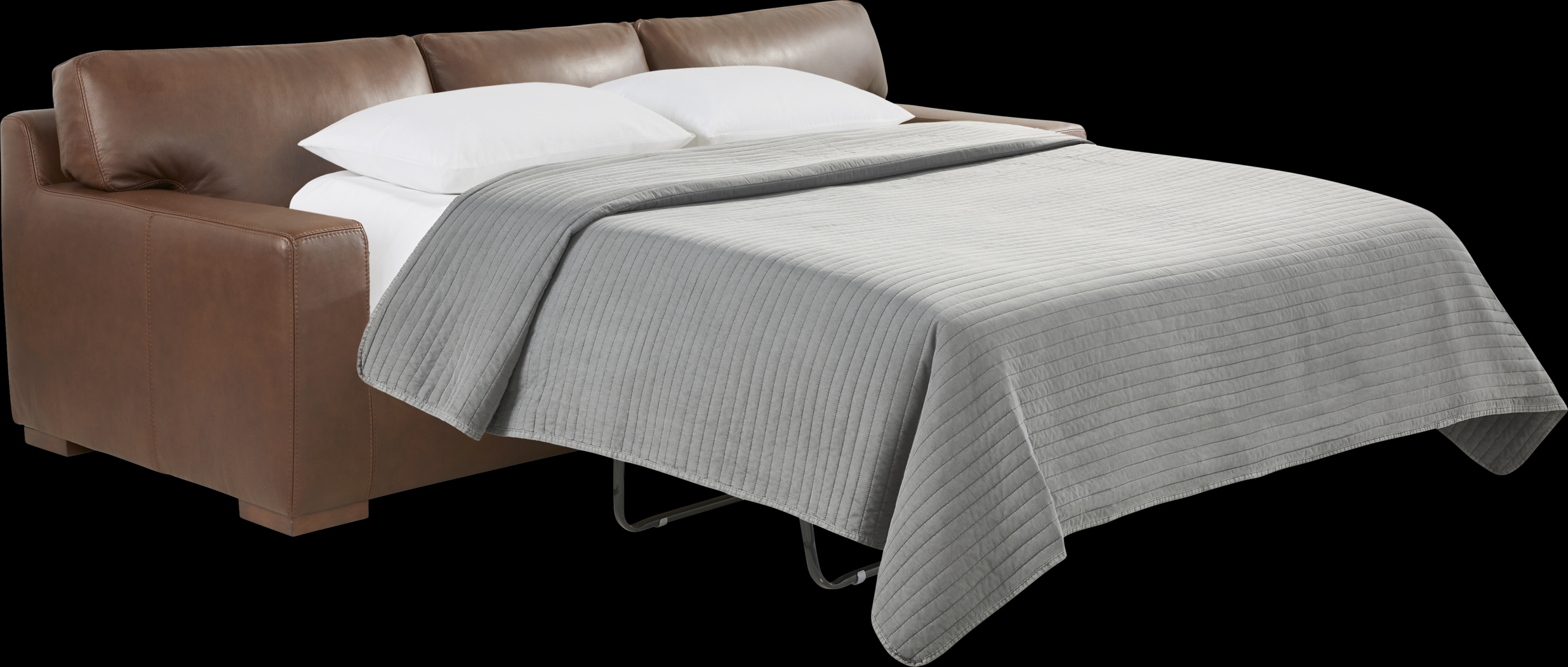 Kensington Coffee 7 Pc Leather Living Room with Sleeper Sofa - Thumbnail - Image 3