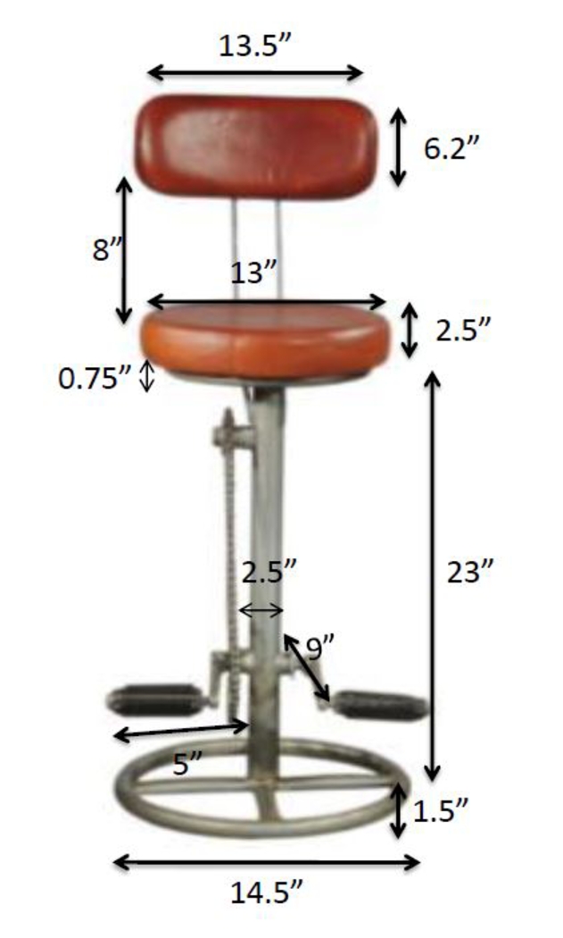Kent Brown Barstool - Thumbnail - Image 4