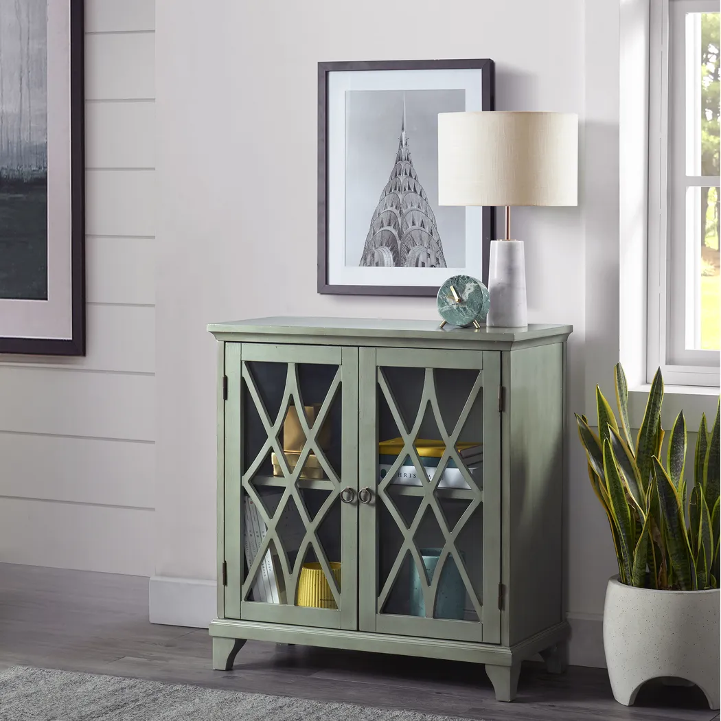 Kentland Green Accent Cabinet - Thumbnail - Image 8