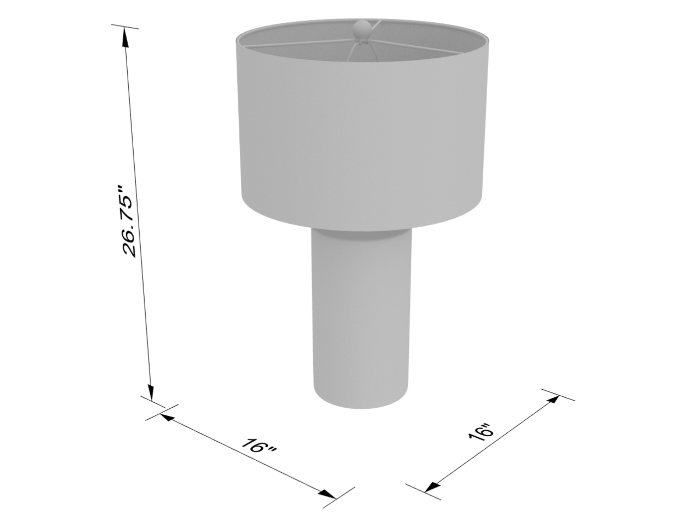 Kentmere Creek Gray Lamp - Thumbnail - Image 9