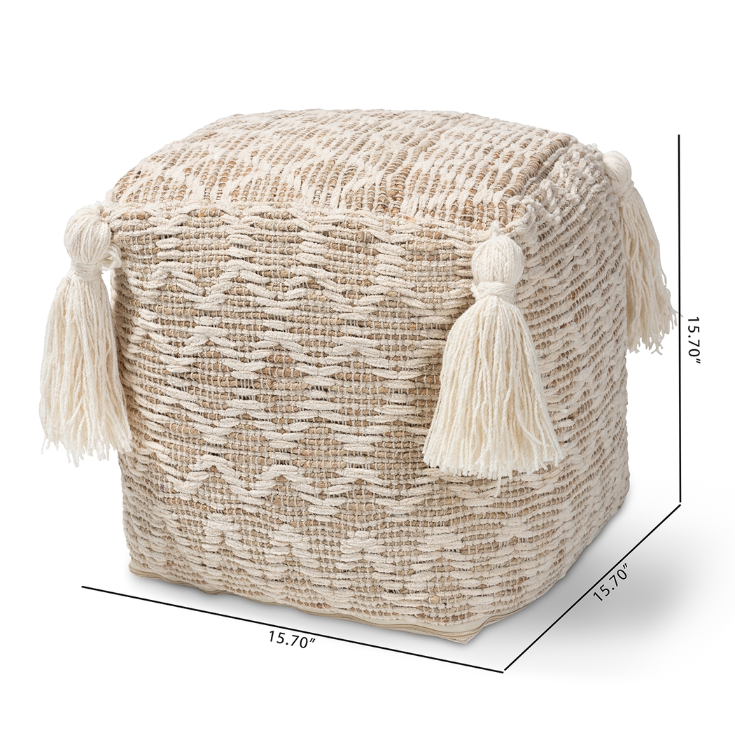 Kentmont Lane Natural Pouf - Thumbnail - Image 6