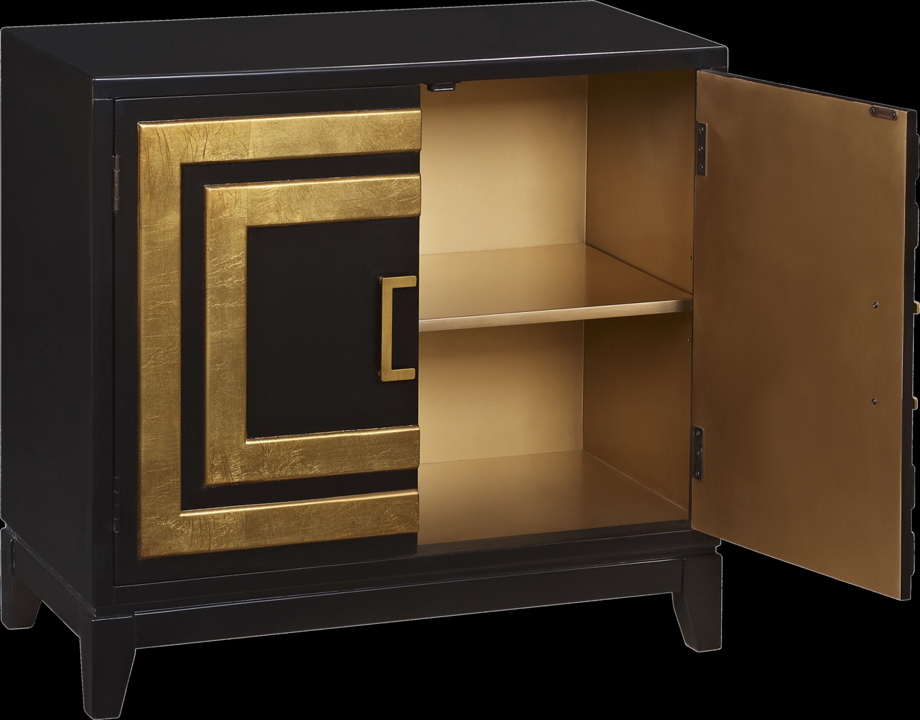 Kenton Black Accent Cabinet - Thumbnail - Image 3