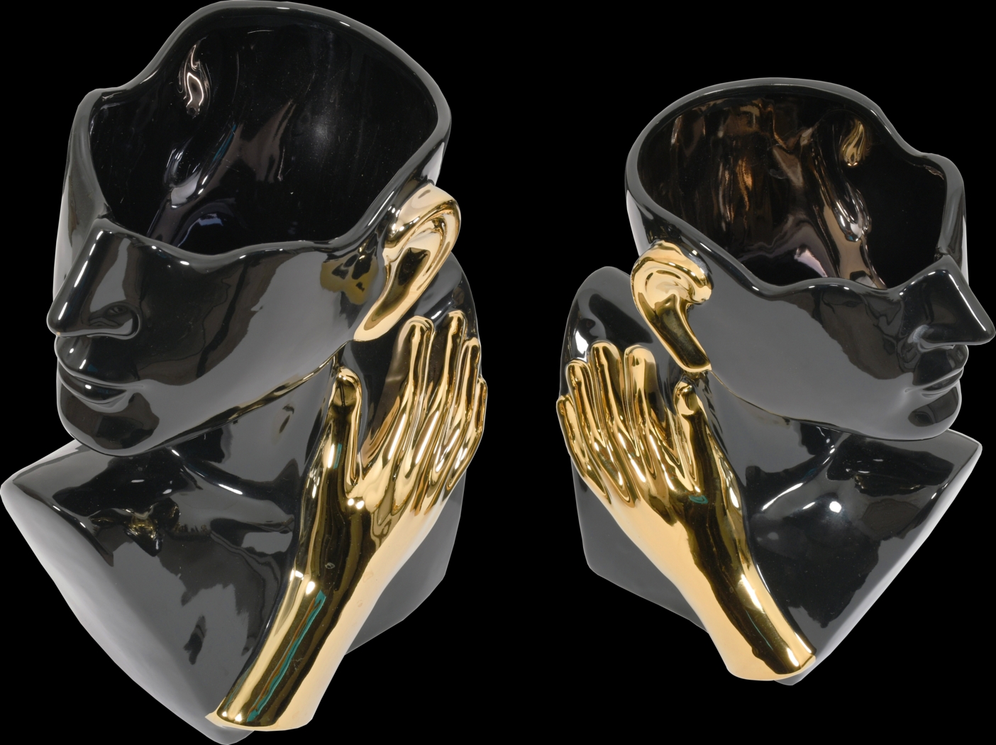 Keoda Black Vase, Set of 2 - Thumbnail - Image 2