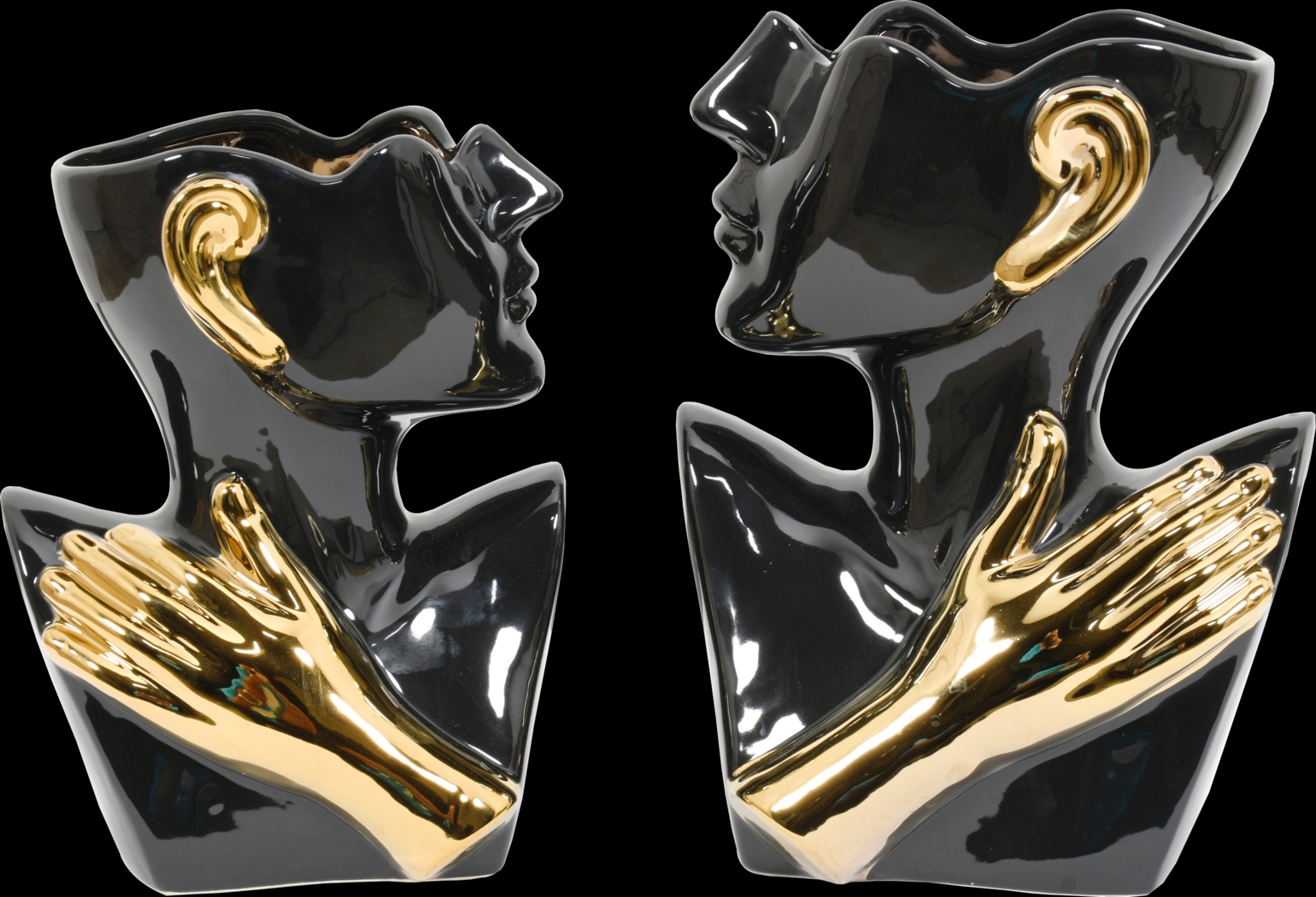 Keoda Black Vase, Set of 2 - Thumbnail - Image 1