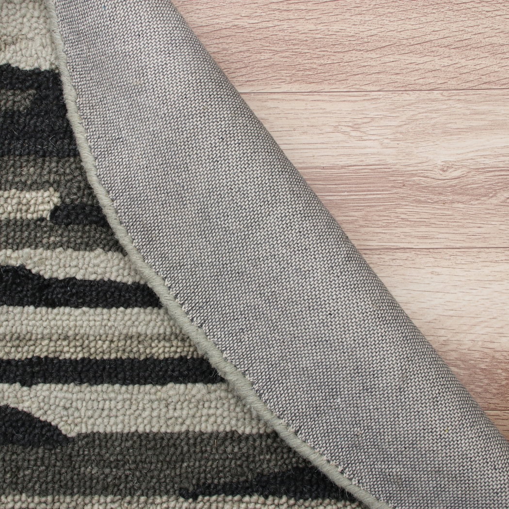 Keren Gray 4' Round Rug - Thumbnail - Image 4