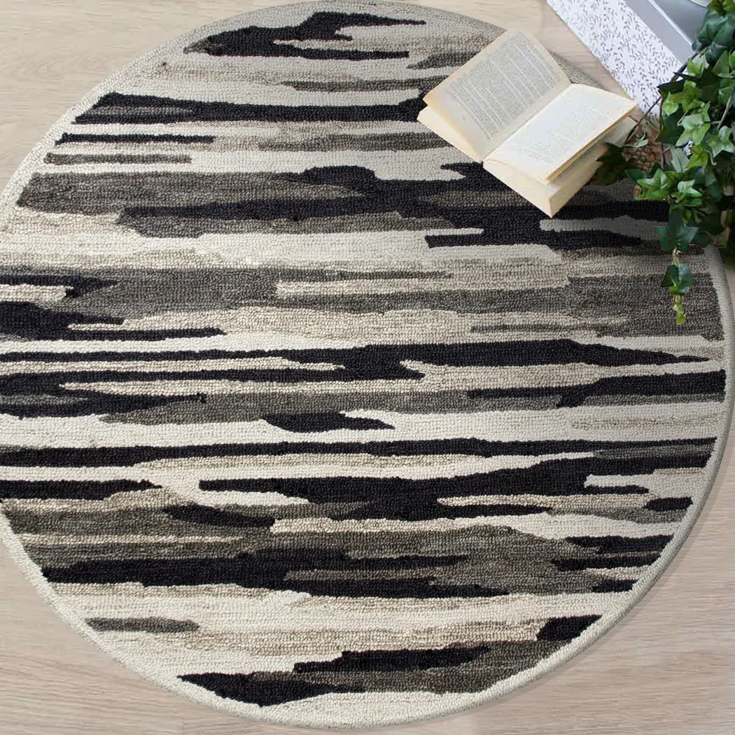 Keren Gray 6' Round Rug - Thumbnail - Image 2
