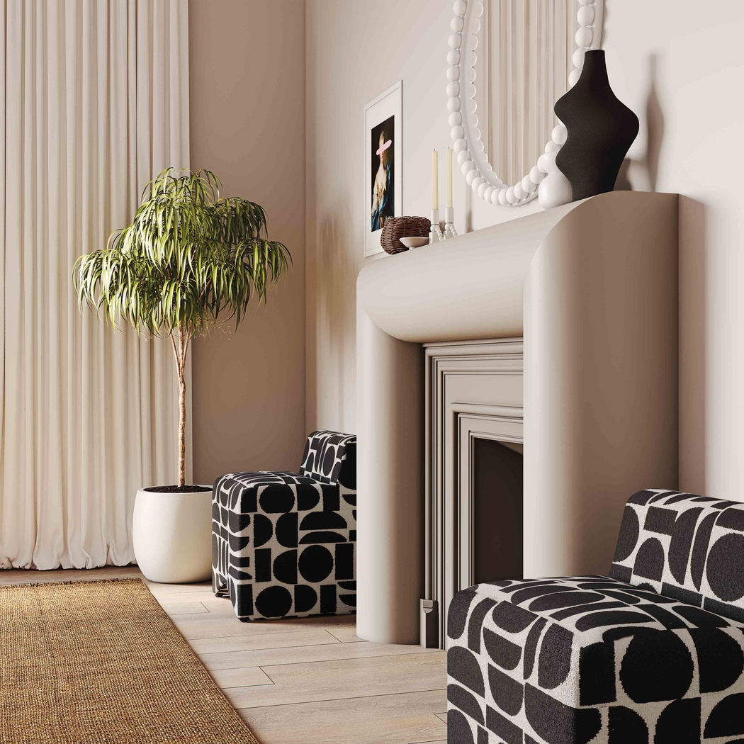 Kerge Black Accent Chair - Thumbnail - Image 2