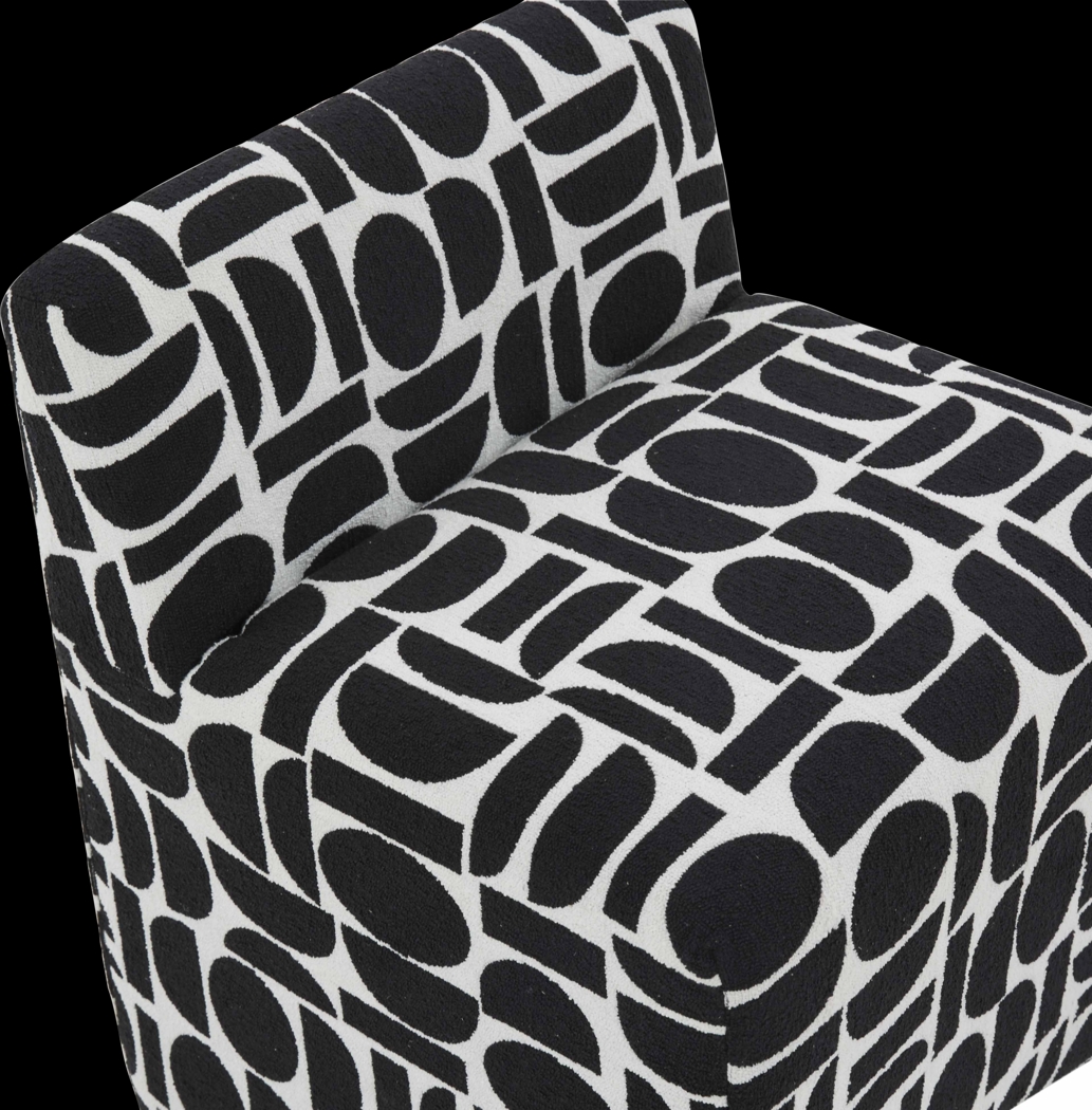 Kerge Black Accent Chair - Thumbnail - Image 4