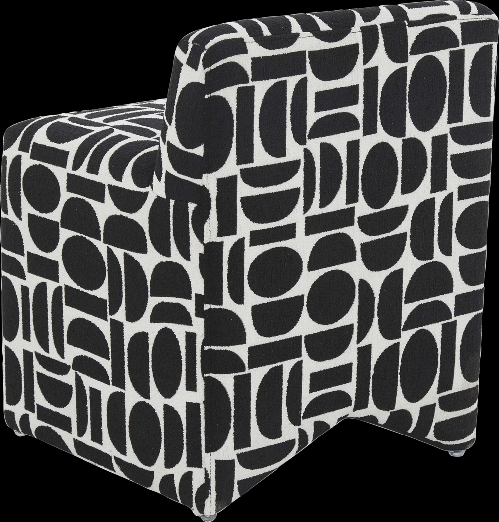 Kerge Black Accent Chair - Thumbnail - Image 5