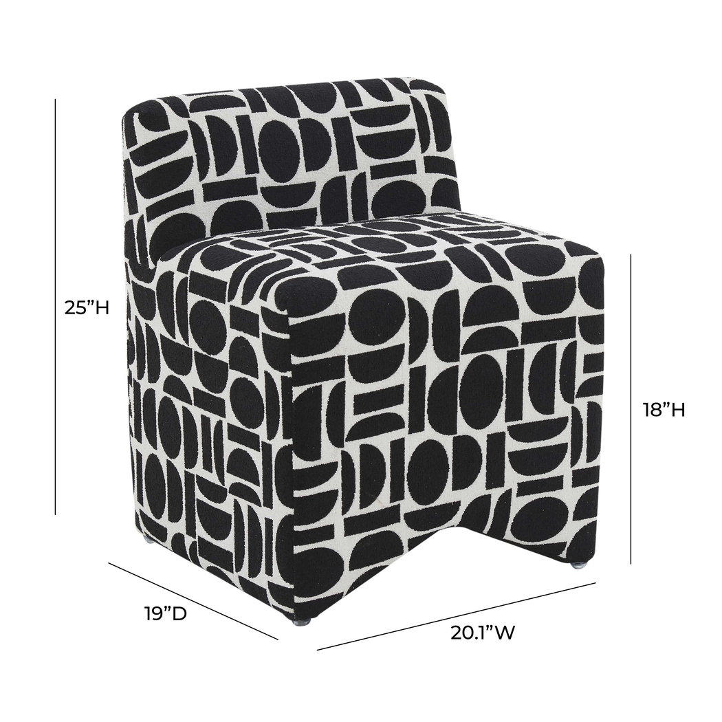 Kerge Black Accent Chair - Thumbnail - Image 7