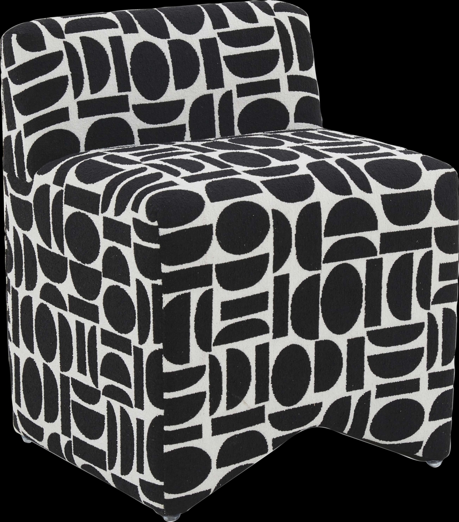 Kerge Black Accent Chair - Thumbnail - Image 1