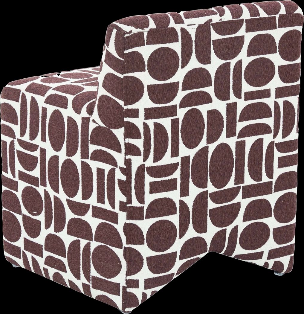 Kerge Brown Accent Chair - Thumbnail - Image 4
