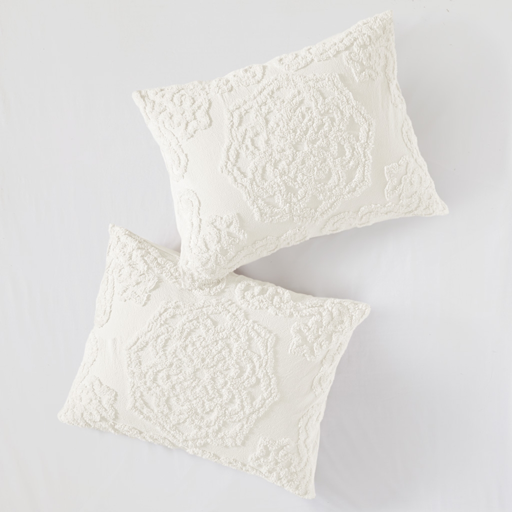 Kerlee White 3 Pc Full/Queen Coverlet Set - Thumbnail - Image 4