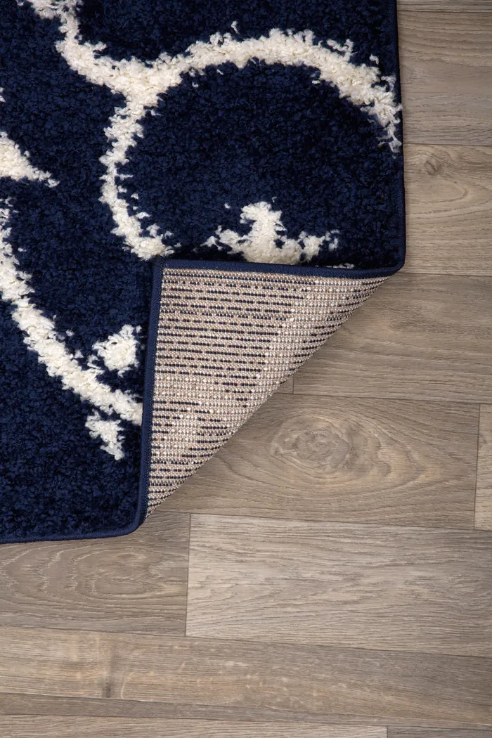 Kerli Navy 5'3 x 7'3 Rug - Thumbnail - Image 2