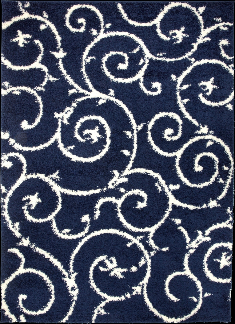 Kerli Navy 7'10 x 10' Rug - Thumbnail - Image 1