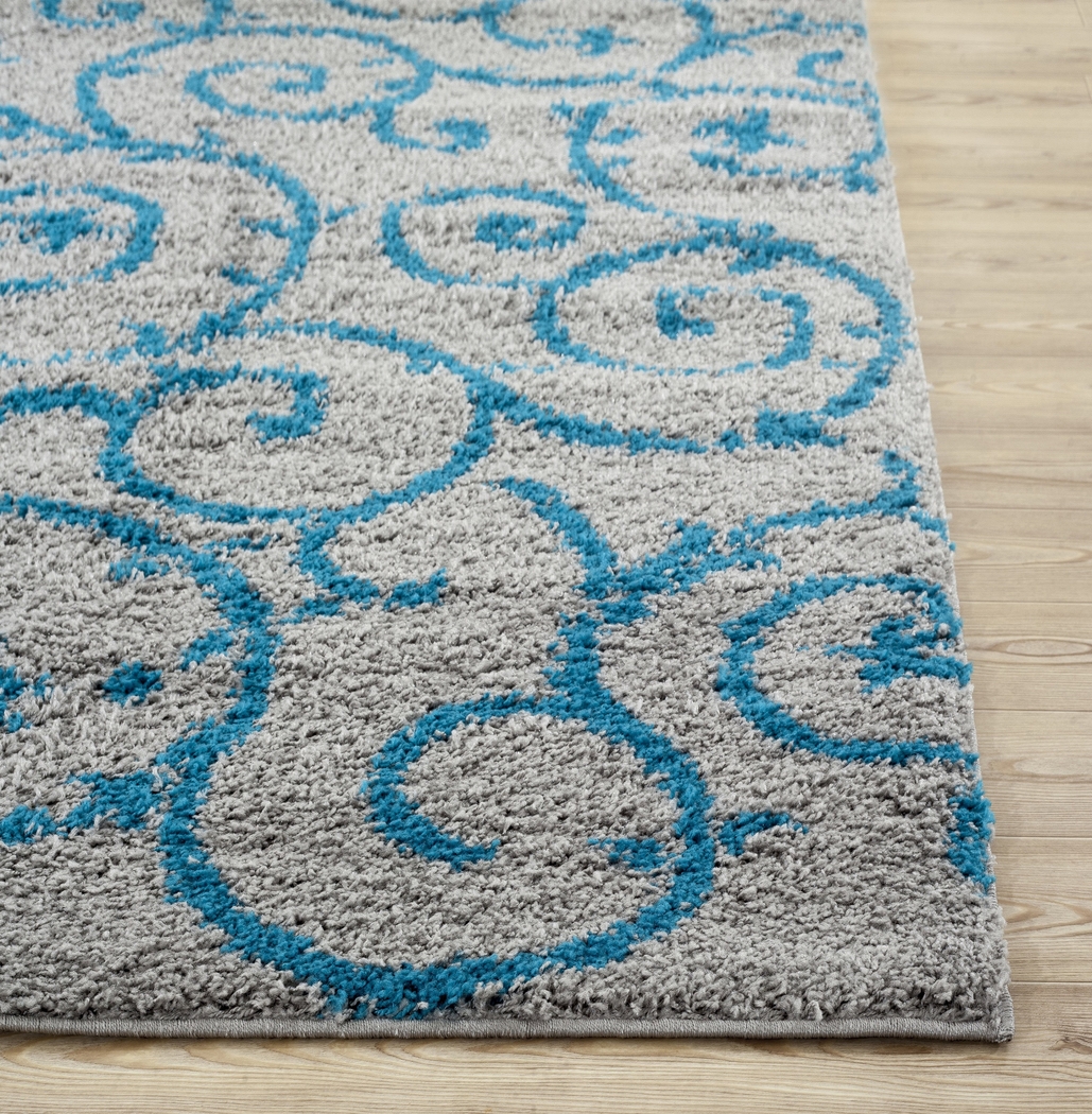 Kerli Turquoise 3'3 x 5' Rug - Thumbnail - Image 2